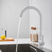 Смеситель для кухни с подключением фильтра Shevanik S428C, белый Смеситель для кухни с подключением фильтра Shevanik S428C, белый