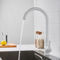 Смеситель для кухни с подключением фильтра Shevanik S428C, белый Смеситель для кухни с подключением фильтра Shevanik S428C, белый