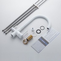 Смеситель для кухни с подключением фильтра Shevanik S428C, белый Смеситель для кухни с подключением фильтра Shevanik S428C, белый