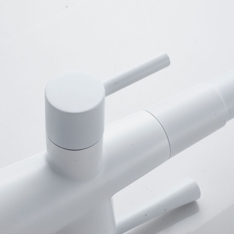 Смеситель для кухни с подключением фильтра Shevanik S428C, белый