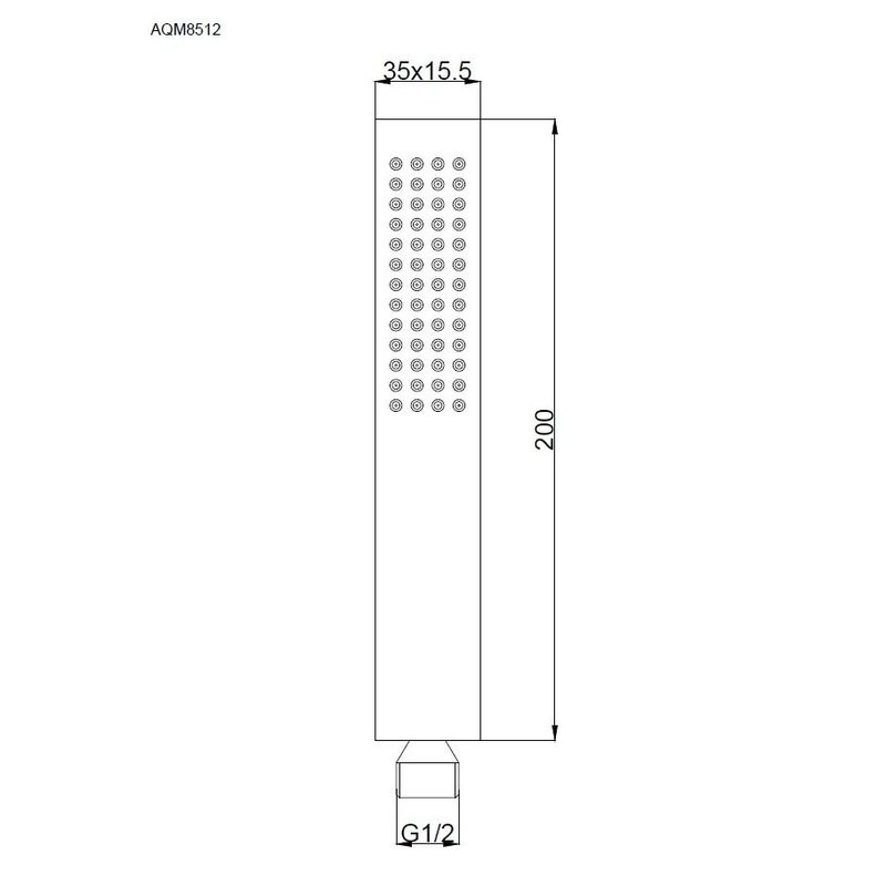 Лейка для душа AQUAme Savona с золотым покрытием