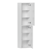 Шкаф-пенал для ванной Belux Ганновер 40 белый глянцевый