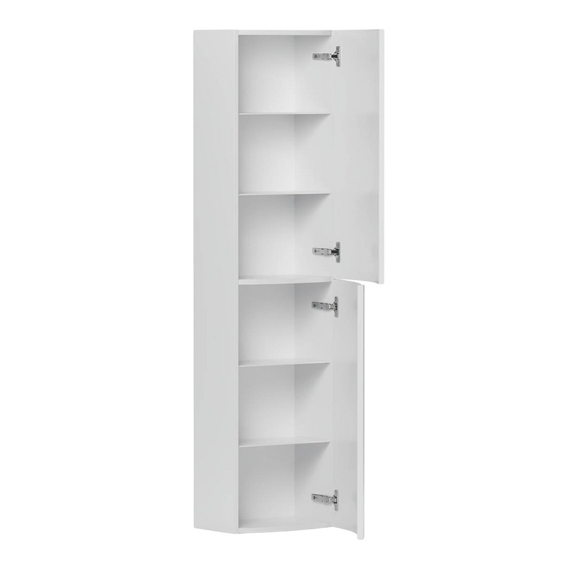 Шкаф-пенал для ванной Belux Ганновер 40 белый глянцевый