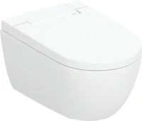 Комплект Умный унитаз Geberit AquaClean Alba безободковый, с биде + Инсталляция Duofix UP 320 111.300.00.5 + Кнопка Sigma 70 115.622.QB.1 красное золото + Звукоизоляция + Крепления 111.815.00.1 к стене