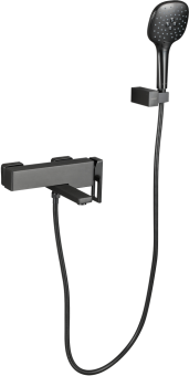 Смеситель для ванны с душем Gappo G3217-9 оружейная сталь