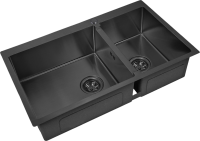 Мойка кухонная Zorg Inox PVD 78-2-51 L grafit