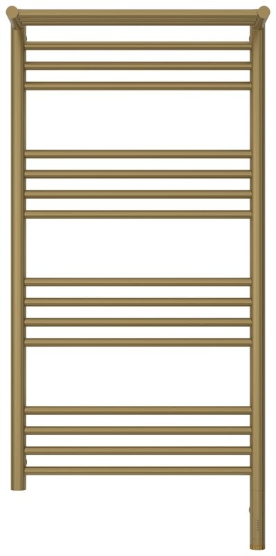 Полотенцесушитель электрический Сунержа Богема 3.1 32-6007-1050 110x55 см, подключение справа, золотой шелк, лесенка, с полкой