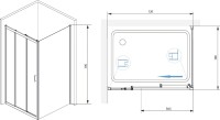Душевой уголок RGW Passage PA-73 120x100x195 прозрачный