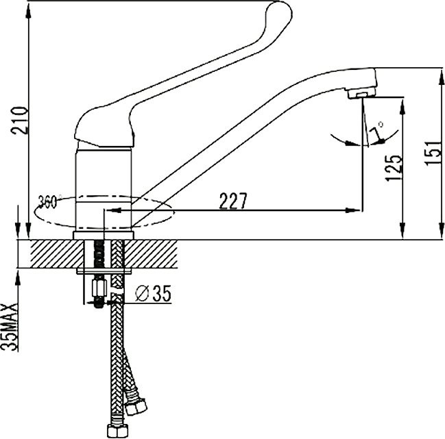 Смеситель для раковины Lemark Project LM4604C