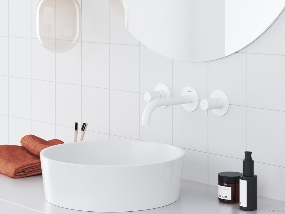 Смеситель для раковины Ravak Espirit ES 019.10WV.O1 С ВНУТРЕННЕЙ ЧАСТЬЮ, белый вельвет