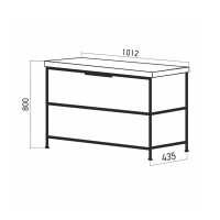 Тумба с раковиной Mixline Бруклин 100 дуб бунратти Тумба с раковиной Mixline Бруклин 100 дуб бунратти