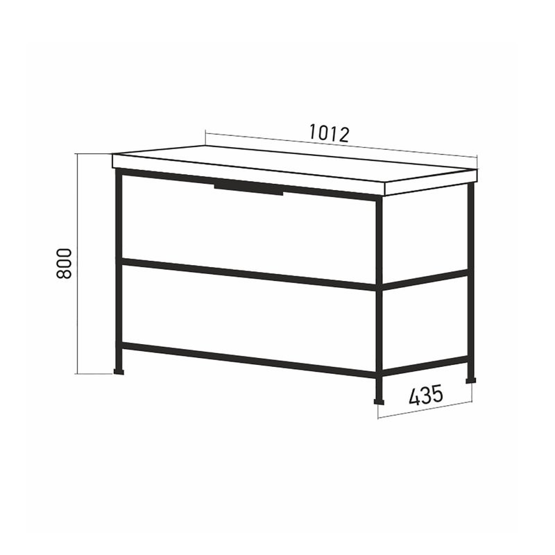 Тумба с раковиной Mixline Бруклин 100 дуб бунратти
