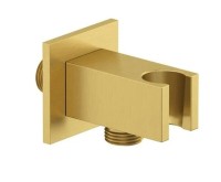 Шланговое подключение Kludi A-QA 65569N0-00 с держателем, брашированное золото Шланговое подключение Kludi A-QA 65569N0-00 с держателем, брашированное золото