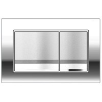 Кнопка смыва для унитаза AZARIO NEW AZ-001 пластик, цвет глянцевый хром