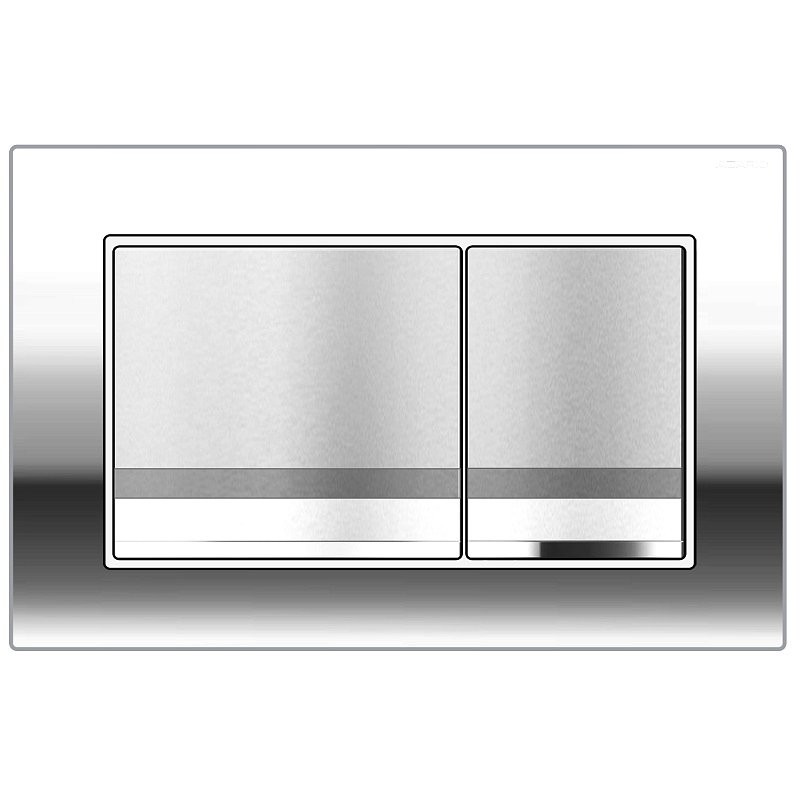 Кнопка смыва для унитаза AZARIO NEW AZ-001 пластик, цвет глянцевый хром