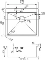 Мойка кухонная Zorg Light ZL R 590510