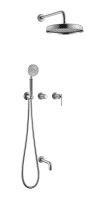 Душевой комплект Boheme Eterna 174-2-NB С ВНУТРЕННЕЙ ЧАСТЬЮ, nickel brush