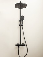 Душевая стойка Haiba HB24726-7 с термостатом, черная