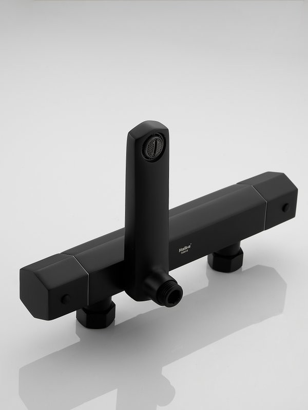 Душевая стойка Haiba HB24726-7 с термостатом, черная