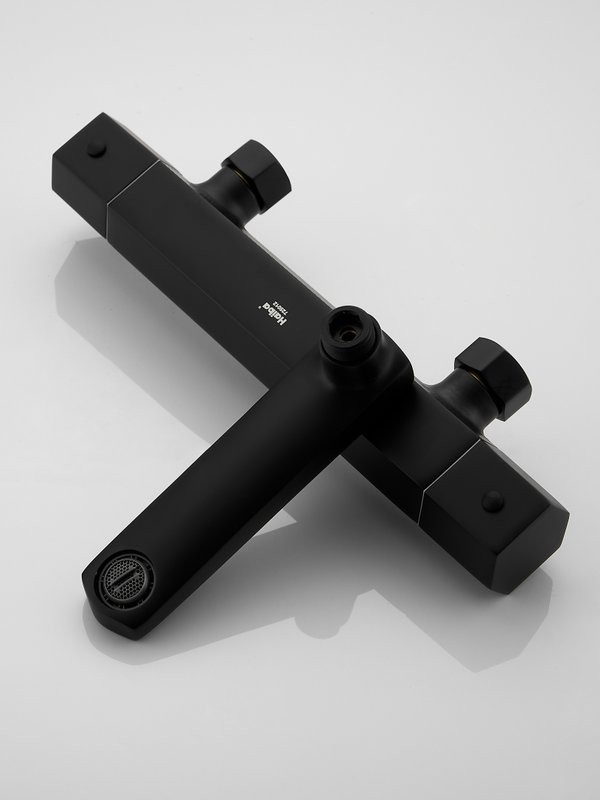 Душевая стойка Haiba HB24726-7 с термостатом, черная