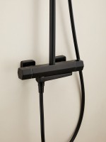 Душевая стойка Haiba HB24726-7 с термостатом, черная