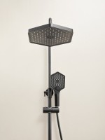 Душевая стойка Haiba HB24726-7 с термостатом, черная