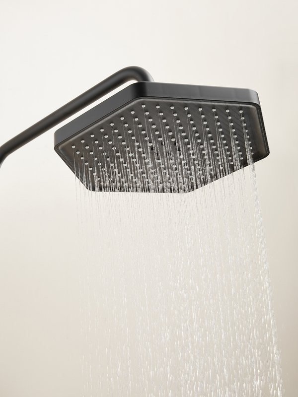 Душевая стойка Haiba HB24726-7 с термостатом, черная