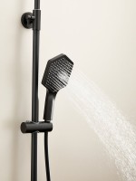 Душевая стойка Haiba HB24726-7 с термостатом, черная