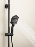 Душевая стойка Haiba HB24726-7 с термостатом, черная