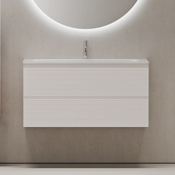 Тумба с раковиной Sancos Folk 100 bianco