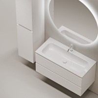 Тумба с раковиной Sancos Folk 100 bianco