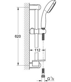 Комплект для ванной Grohe Eurostyle New 124416
