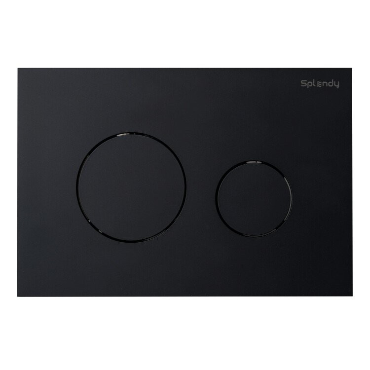 Кнопка смыва для унитаза Splendy Stable Rest SR302TMBM пластик, цвет матовый черный