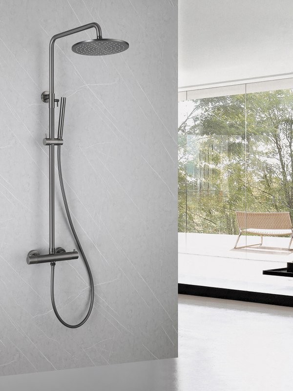 Душевая стойка Abber Wasser Kreis AF8160NGL никель