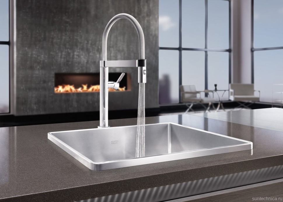 Смеситель для кухни Blanco Culina-S 517598 с гибким изливом