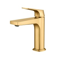 Смеситель для раковины Raglo R07.10.03 золотой сатин Смеситель для раковины Raglo R07.10.03 золотой сатин