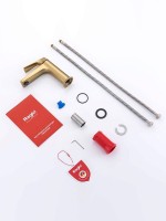 Смеситель для раковины Raglo R07.10.03 золотой сатин Смеситель для раковины Raglo R07.10.03 золотой сатин