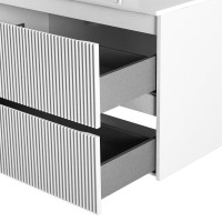 Мебель для ванной комнаты BelBagno Uno 100 подвесная, 2 ящика, bianco opaco