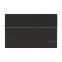 Кнопка смыва для унитаза RGW SWH 08B металл, цвет черный