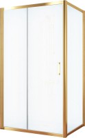 Душевой уголок Vegas Glass ZP+ZPV Tur Novo 100*90 09 10 профиль золото, стекло сатин