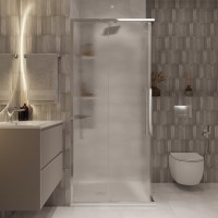 Душевой уголок Niagara Nova NG-3624-34 100x100, профиль хром, стекло шиншилла