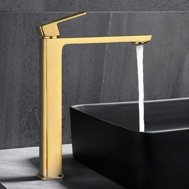 Смеситель для раковины Vincea Next VBF-1N2BG брашированное золото