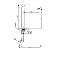 Смеситель для раковины Vincea Next VBF-1N2BG брашированное золото Смеситель для раковины Vincea Next VBF-1N2BG брашированное золото