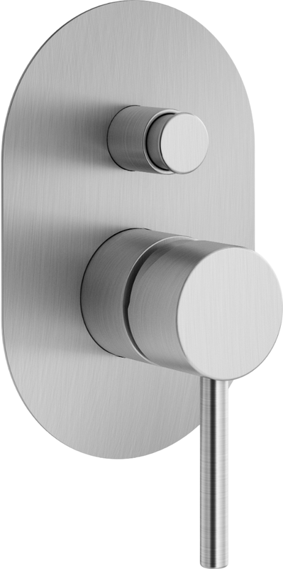 Встраиваемый смеситель для душа и ванны Plumberia Selection Ixo XO1001CS С ВНУТРЕННЕЙ ЧАСТЬЮ, брашированный хром