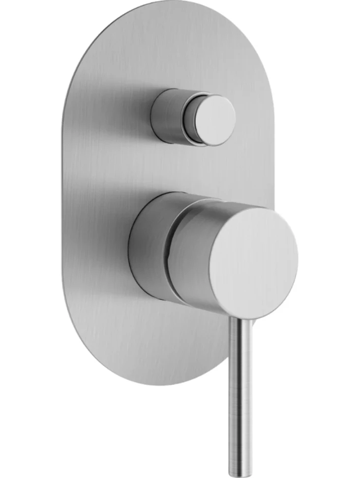 Встраиваемый смеситель для душа и ванны Plumberia Selection Ixo XO1001CS С ВНУТРЕННЕЙ ЧАСТЬЮ, брашированный хром