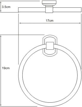 Полотенцедержатель Wasserkraft Oder K-3060