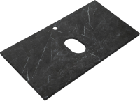 Тумба с раковиной Cezares Molveno 46 80 legno bianco, со столешницей