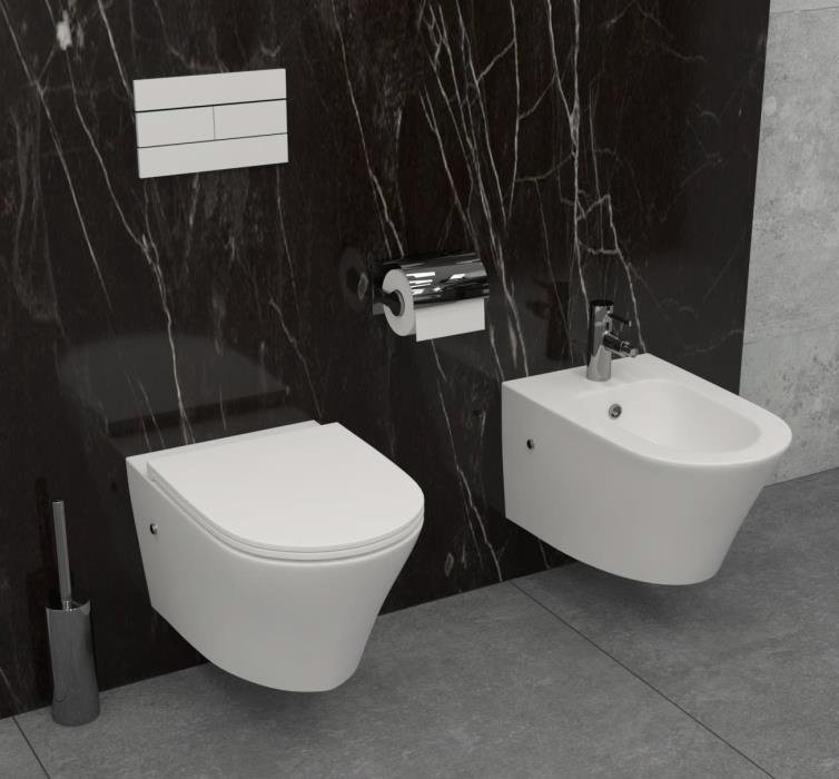 Биде подвесное Jacob Delafon Rodin+ EMJ0002-00 глянцевое белое