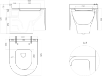 Унитаз подвесной Salini Gemelli 240121KM