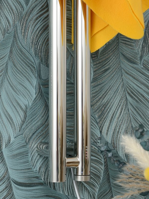 Полотенцесушитель электрический Сунержа Нюанс 4.0 00-0881-1253 120x10 см, подключение справа, скрытое подключение справа, без покрытия, I-образный